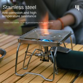 Outdoor mini small folding stainless steel stove top holder BBQ grill set pot holder grill pan holder grill net Outdoor mini small folding stainless steel stove top holder BBQ grill set pot holder grill pan holder grill net
